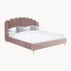 Letto Matrimoniale Imbottito In Velluto Glamour