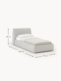 Letto Singolo Con Contenitore Cloud