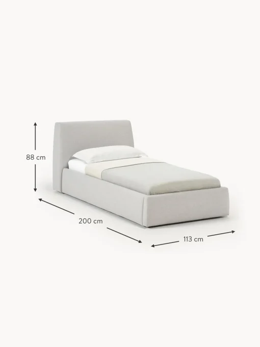 Letto Singolo Con Contenitore Cloud
