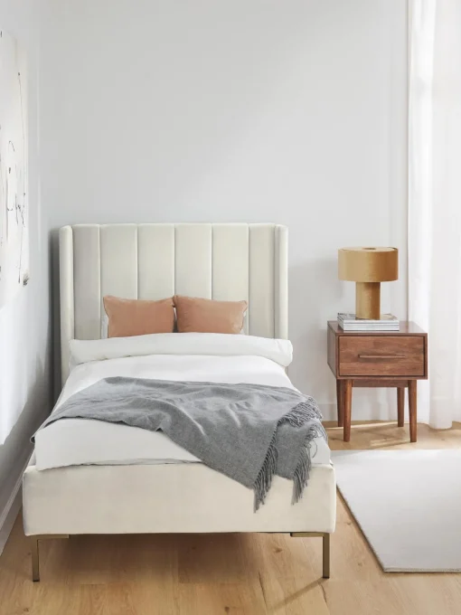 Letto Singolo In Velluto Dusk