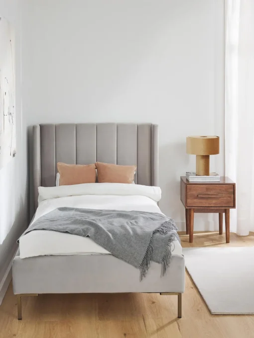 Letto Singolo In Velluto Dusk