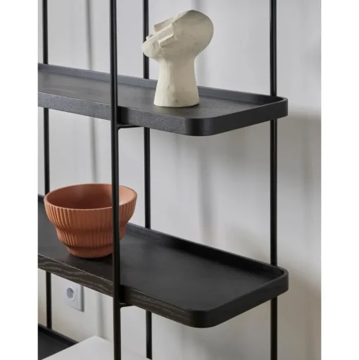Libreria Grande In Legno Con Struttura In Metallo Renee
