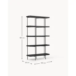 Libreria Grande In Legno Con Struttura In Metallo Renee