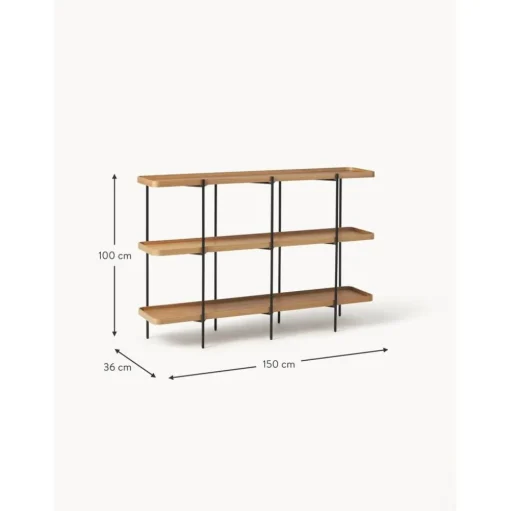 Libreria In Legno Con Struttura In Metallo Renee