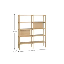 Libreria In Legno Di Quercia Holton