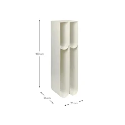Mensola A Colonna Decorativa In Metallo Curvo