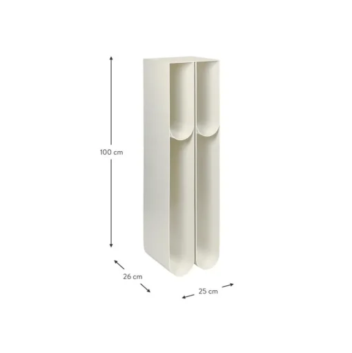 Mensola A Colonna Decorativa In Metallo Curvo