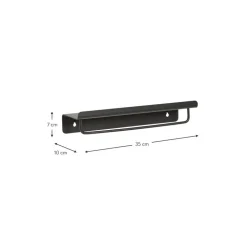 Mensola Con Bastone Appendiabiti In Metallo Bow