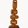 Oggetto Decorativo Grande In Legno Di Teak Ornament, Fatto A Mano