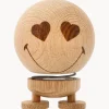 Oggetto Decorativo In Legno Di Quercia Smiley