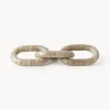 Oggetto Decorativo In Marmo Marrone Milena