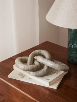 Oggetto Decorativo In Marmo Marrone Milena