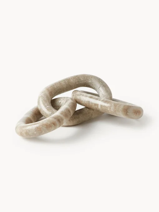 Oggetto Decorativo In Marmo Marrone Milena