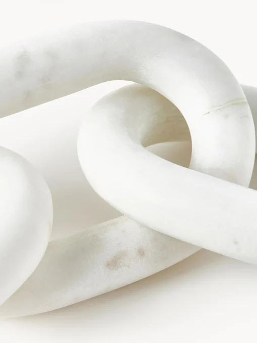Oggetto Decorativo In Marmo Bianco Milena