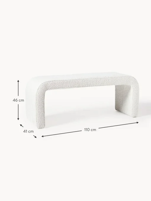 Panca Moderna Imbottita In Boucle Penelope