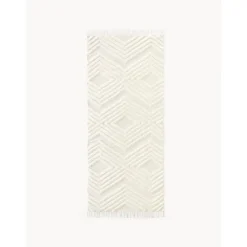 Passatoia In Cotone Tessuta A Mano Con Struttura In Rilievo Ziggy