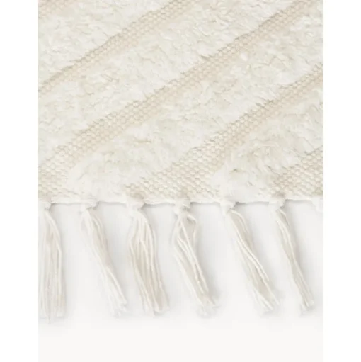 Passatoia In Cotone Tessuta A Mano Con Struttura In Rilievo Ziggy