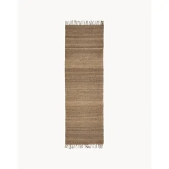 Passatoia In Juta Con Frange Taftata A Mano Naturals
