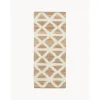 Passatoia In Juta Intrecciata A Mano Beige/Bianco Crema Malea