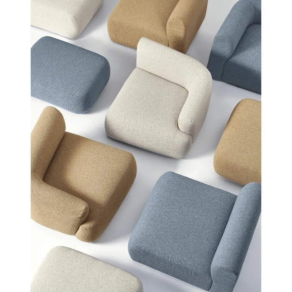 Poggiapiedi In Boucle Sofia