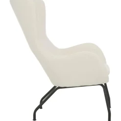 Poltrona Bergere Con Gambe In Metallo Wing