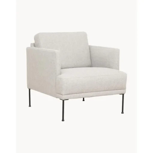 Poltrona Con Gambe In Metallo Fluente