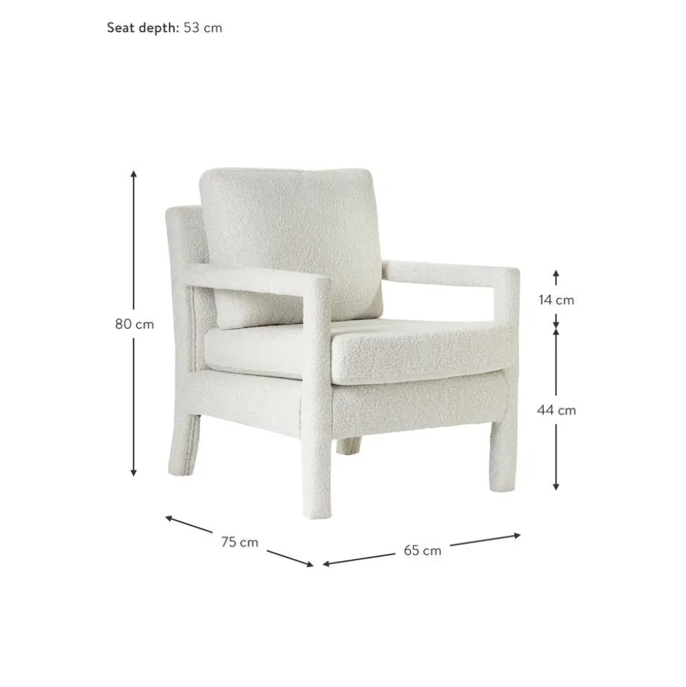 Poltrona In Boucle Zaya