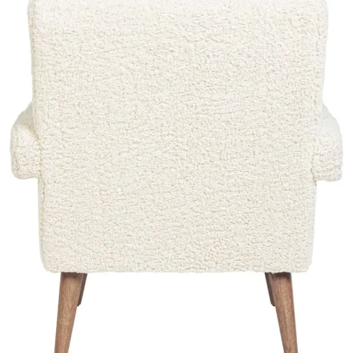 Poltrona In Teddy Bianco Berna