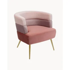 Poltrona In Velluto Di Design Retro Sandwich