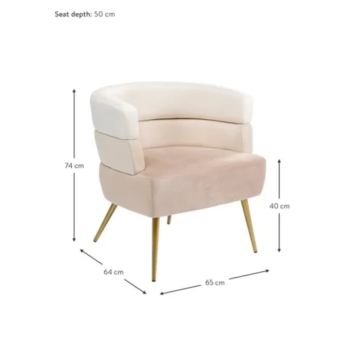 Poltrona In Velluto Di Design Retro Sandwich