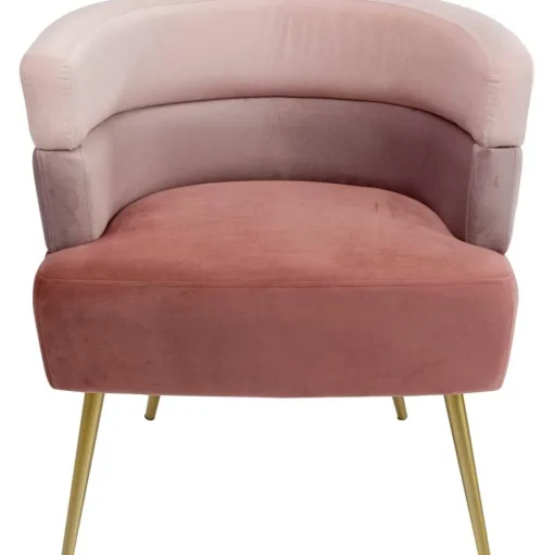 Poltrona In Velluto Di Design Retro Sandwich