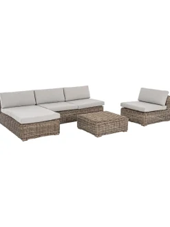 Poltroncina Con Cuscini Color Marrone Chiaro/Beige Coraline