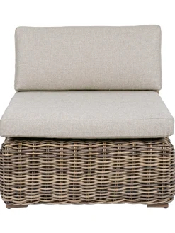Poltroncina Con Cuscini Color Marrone Chiaro/Beige Coraline