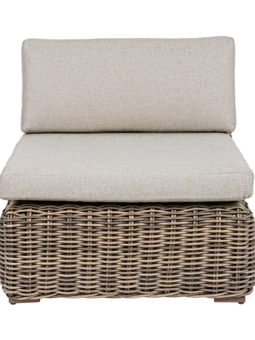 Poltroncina Con Cuscini Color Marrone Chiaro/Beige Coraline