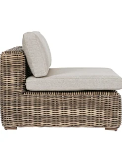 Poltroncina Con Cuscini Color Marrone Chiaro/Beige Coraline