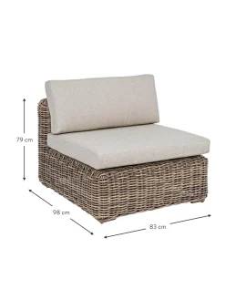 Poltroncina Con Cuscini Color Marrone Chiaro/Beige Coraline
