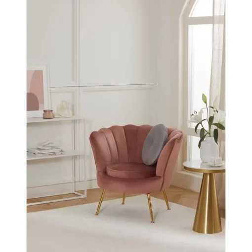 Poltroncina Da Cocktail In Tessuto Boucle Oyster