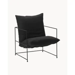 Poltroncina Imbottita Con Struttura In Metallo Wayne