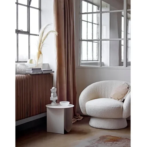 Poltroncina In Tessuto Boucle Ted