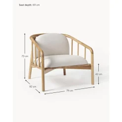 Poltroncina Inlegno Di Quercia Balin