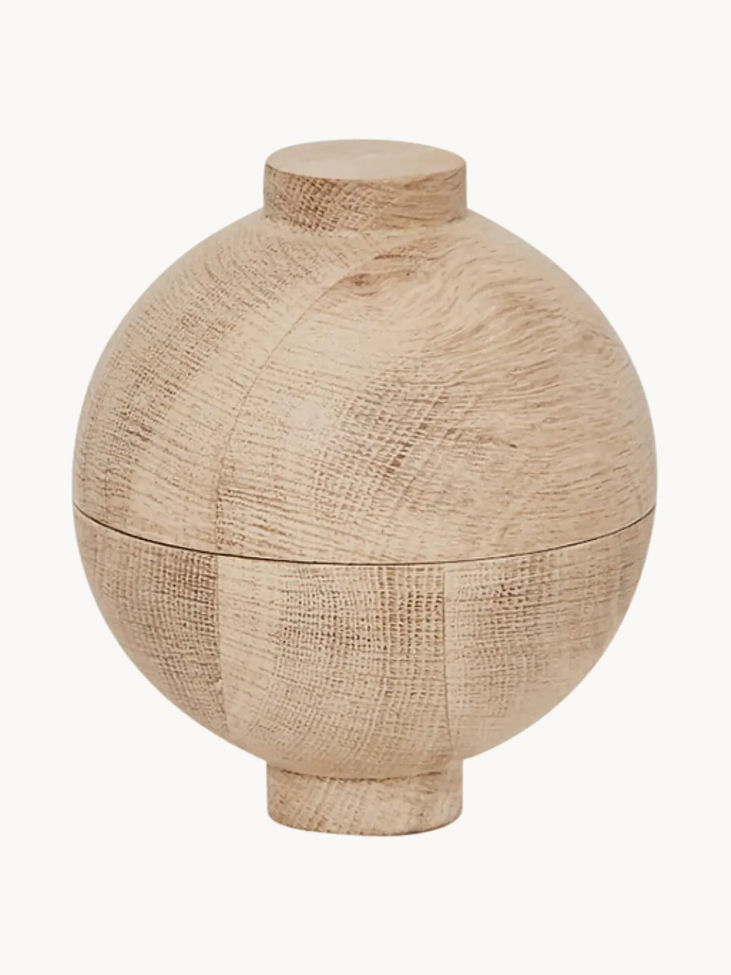 Portagioie In Legno Di Quercia Wooden Sphere