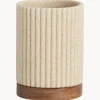 Portaspazzolino Con Dettaglio In Legno Laura