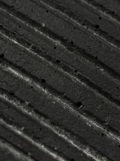 Portavaso Fatto A Mano Superficie Scanalata Ground