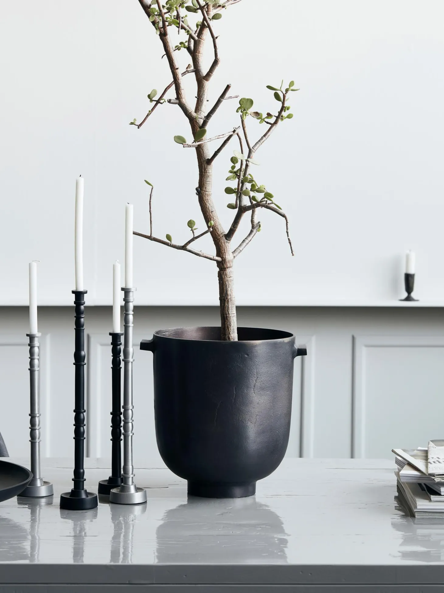 Portavaso In Metallo Foem