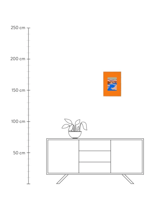 Poster Orange Landscape