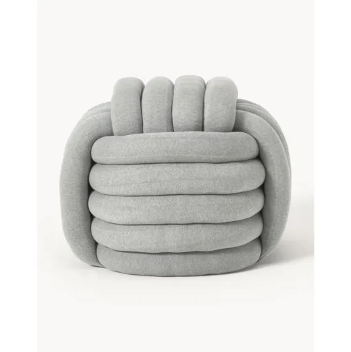 Pouf A Nodo Grigio Twist