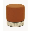 Pouf Color Terracotta Con Intreccio Viennese Mara