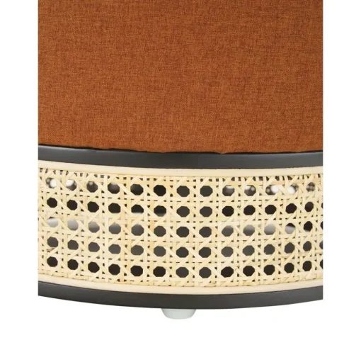 Pouf Color Terracotta Con Intreccio Viennese Mara