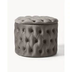 Pouf Contenitore In Velluto Chiara