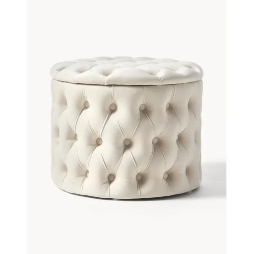 Pouf Contenitore In Velluto Chiara